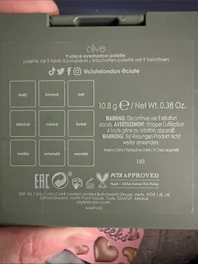 Ciaté London Olive 9-Piece Eyeshadow Palette - Green Shades